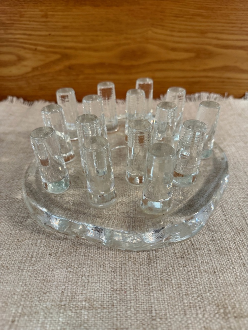 Art glass tea warmer - German made